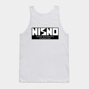 NISNO Initial D NISMO Old Logo Spoof White Tank Top